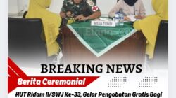 HUT Ridam II/SWJ Ke-33, Gelar Pengobatan Gratis Bagi Masyarakat.