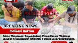 Aliansi Masyarakat Dayak Kalteng, Kecam Oknum TNI Diduga Lakukan Kekerasan dan Intimidasi 4 Warga Desa Pandu Sanjaya.