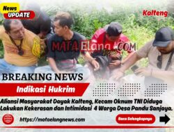 Aliansi Masyarakat Dayak Kalteng, Kecam Oknum TNI Diduga Lakukan Kekerasan dan Intimidasi 4 Warga Desa Pandu Sanjaya.