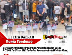 Gerakan Aliansi Masyarakat Dan Pengusaha Lokal, Desak PT.TMM Terbitkan SPK Terhadap Pengusaha Lokal Kolaka Utara.