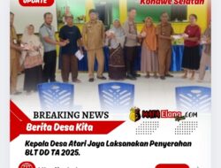 Kepala Desa Atari Jaya Laksanakan Penyerahan BLT DD TA 2025.