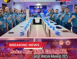 Markas Besar TNI AL Gandeng ABI, Gelar Bimtek Advokat 2025.