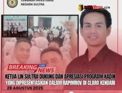 Ketua LIN Sultra Dukung dan Apresiasi Program Kadin Yang Dipresentasikan Dalam Rapimrov.