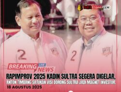 Rapimprov 2025 Kadin Sultra Segera Digelar, Anton Timbang Satukan Visi Dorong Sultra Jadi Magnet Investor.