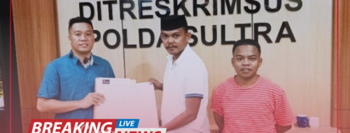 Soal Dugaan Tambang Pasir ilegal Di Muna Barat, Imalak Sultra Resmi Ajukan Laporan Dipolda.