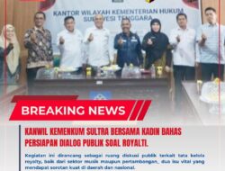 Kanwil Kemenkum Sultra Bersama KADIN Bahas Persiapan Dialog Publik Soal Royalti.