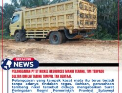 Pelanggaran PT ST Nickel Resources Makin Terang, Tim Terpadu Sultra Dinilai Taring Tumpul Tak Bertaji.