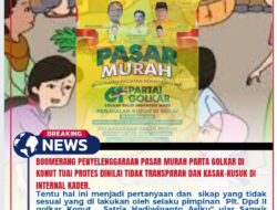 Boomerang Penyelenggaraan Pasar Murah Partai Golkar Di Konut Tuai Protes Dinilai Tidak Transparan dan Kasak-Kusuk di Internal Kader.