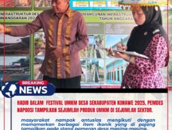 Hadir Dalam Festival UMKM Desa Sekabupaten Konawe 2025, Pemdes Napoosi Tampilkan Sejumlah Produk UMKM di Sejumlah Sektor.