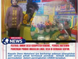 Festival UMKM Desa Kabupaten Konawe, Pemdes Mataiwoi Pamerkan Produk Unggulan Lokal Desa di Berbagai sektor.