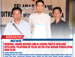 Menohok, Oknum Advokad Dinilai Cederai Profesi Berujung Kepolisian, Pelaporan Ke Polda Sultra Atas Dugaan Penggelapan Dana Klien.