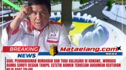 Soal Pembangunan Bundaran dan Tugu Kalosara di Konawe, Woroagi Agima Soroti Design Tampil Estetik Namun Terkesan Gugurkan Keutuhan Nilai Adat Tolaki.