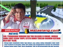 Soal Pembangunan Bundaran dan Tugu Kalosara di Konawe, Woroagi Agima Soroti Design Tampil Estetik Namun Terkesan Gugurkan Keutuhan Nilai Adat Tolaki.