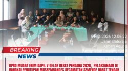 DPRD Muara Enim Dapil V Gelar Reses Perdana 2026, Pelaksanaan Di Rangkai Penutupan Musrembandes Kecamatan Semende Darat Tengah.