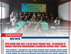 DPRD Muara Enim Dapil V Gelar Reses Perdana 2026, Pelaksanaan Di Rangkai Penutupan Musrembandes Kecamatan Semende Darat Tengah.