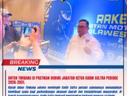 Anton Timbang di Pastikan Duduki Jabatan Ketua KADIN Sultra Periode 2026-2031.